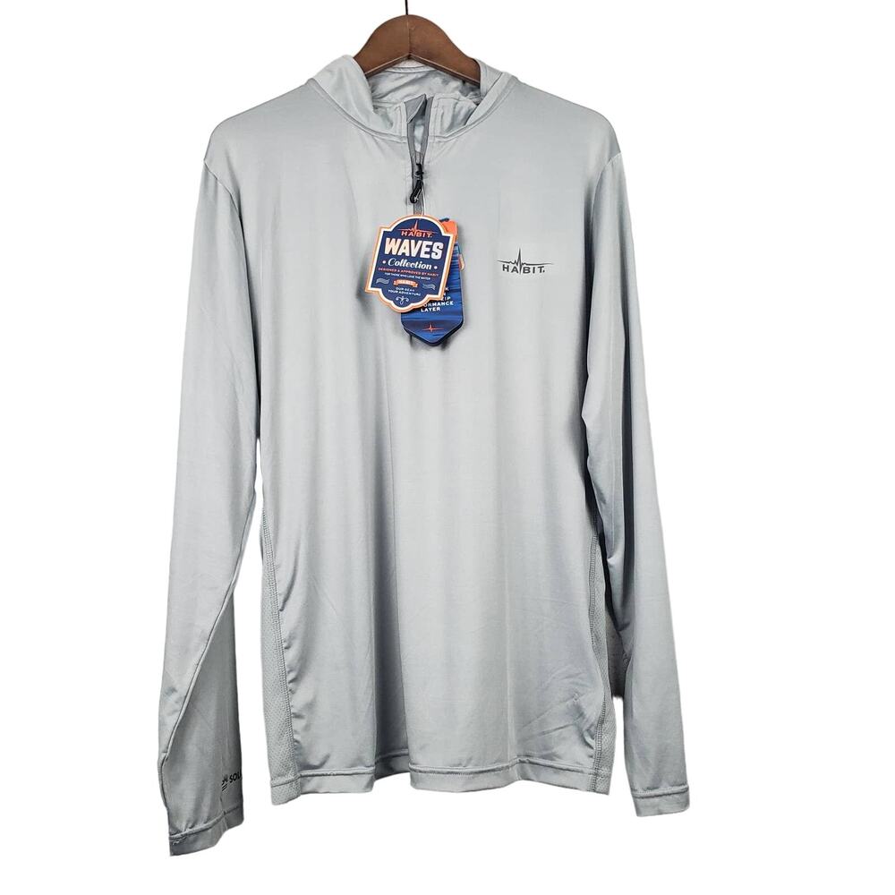NEW! Habit Pullover Half Zip Waves Cooling Collection UPF40 - M